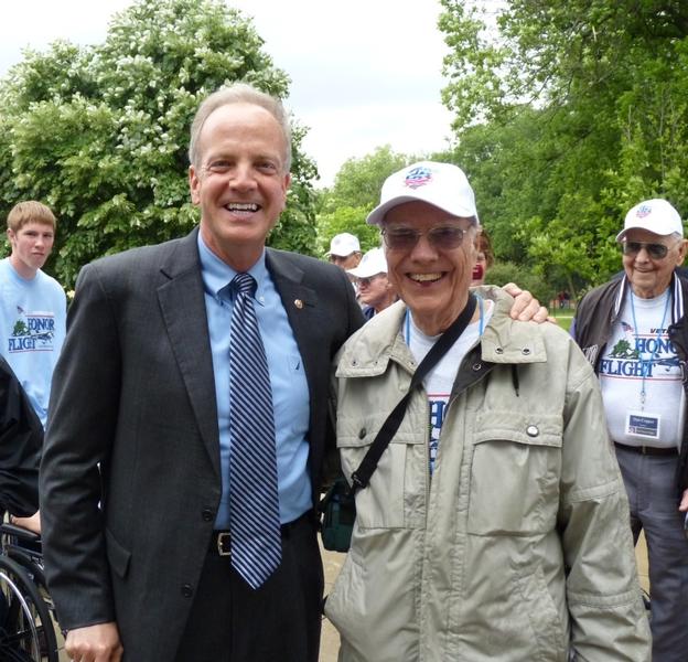 Sen. Moran with Dr. Paul Nelson of Concordia
